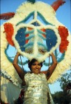 Mas camp dancer at 1968 Caribana festival on Centre Island. Photographer: Jac Holland. Image no. ASC06111.