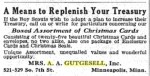 Advertisement for Mrs. A.A. Gutgesell's boxed Christmas cards in Boy's Life magazine, 1928